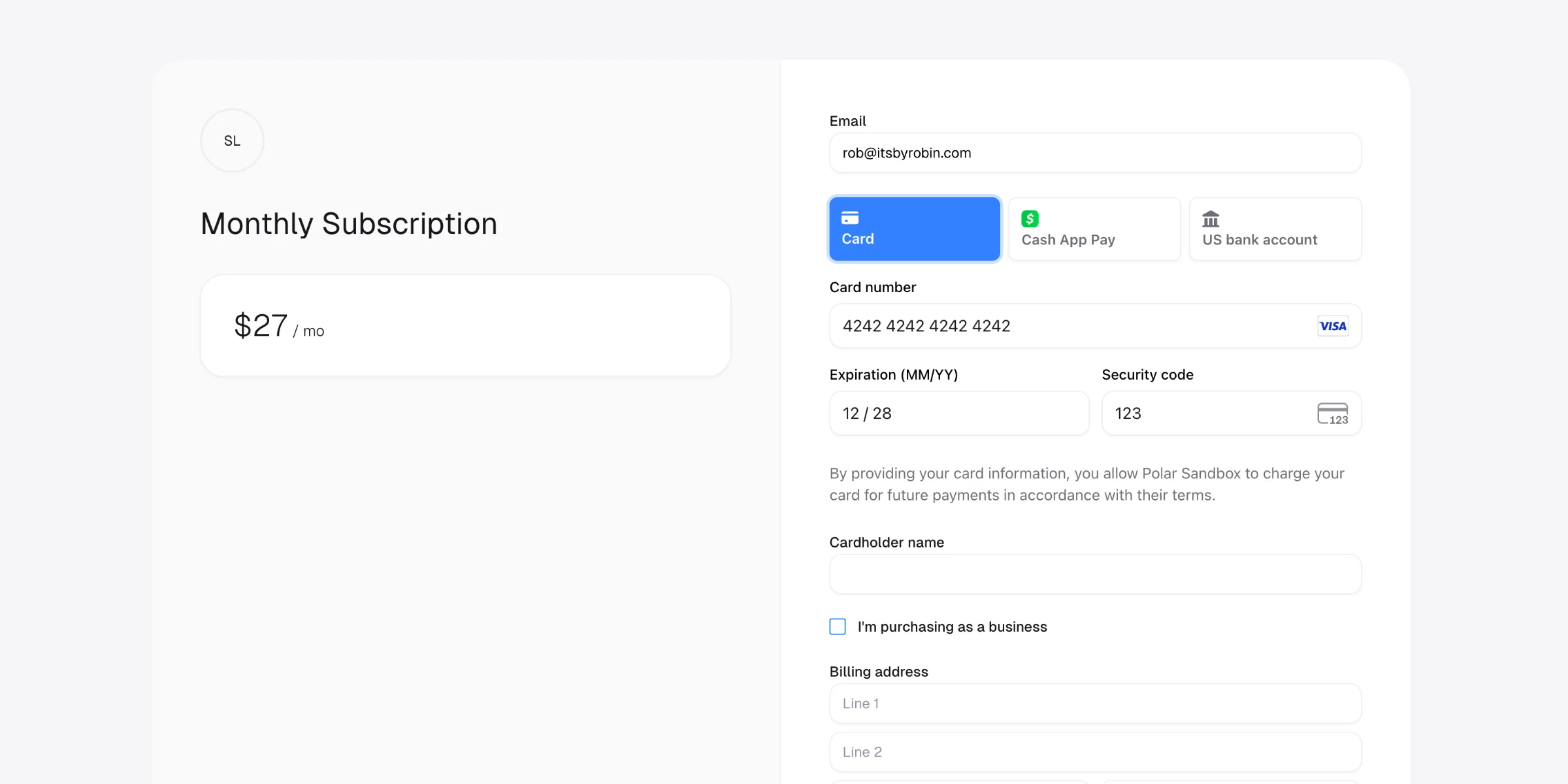Subscription Payments